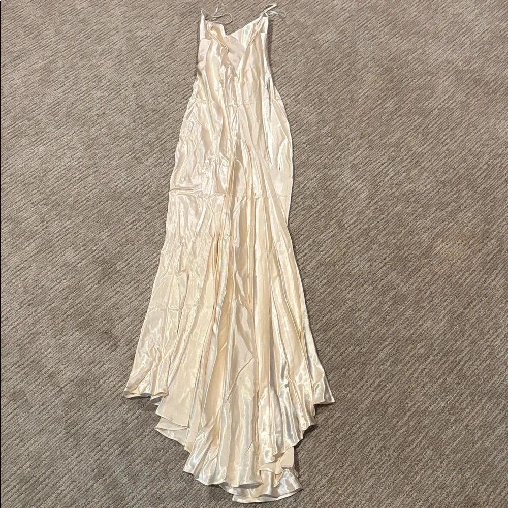 NWT Shona Joy La Lune Low Back Gown - Cream - Picture 4 of 6